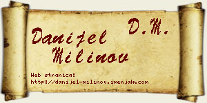 Danijel Milinov vizit kartica